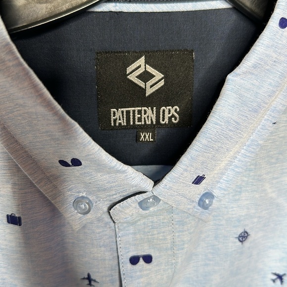 Fight OP’s | Light Blue Button Up Collar Shirt - Picture 3 of 9